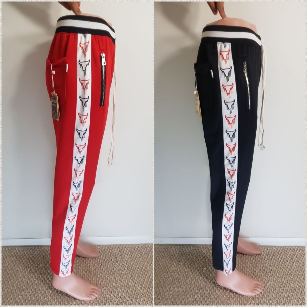 New Men's Bull techno Track Pants S to 2xl